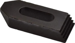 Gibraltar - 5/16, 3/8" Stud, Steel, Serrated Strap Clamp - 13/16" Travel, 2-1/2" OAL x 1" Wide x 1/2" High, Black Oxide Finish, Tapered Nose - Apex Tool & Supply
