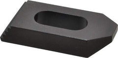 Gibraltar - 1/2" Stud, Steel, Serrated Strap Clamp - 11/16" Travel, 2-1/2" OAL x 1-1/8" Wide x 1/2" High, Black Oxide Finish, Tapered Nose - Apex Tool & Supply