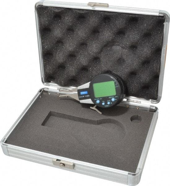 Fowler - 0.2 to 0.59 Inch, Inside Electronic Caliper Gage - 0.0005 Inch Resolution, 0.0008 Inch Accuracy, 2 Inch Leg Length, 357 Battery - Apex Tool & Supply