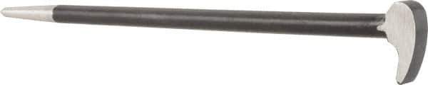Value Collection - 12" OAL Rolling Head Pry Bar - 7/16" Wide, Chrome Vanadium - Apex Tool & Supply