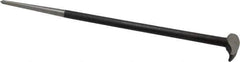 Value Collection - 20" OAL Rolling Head Pry Bar - 5/8" Wide, Chrome Vanadium - Apex Tool & Supply