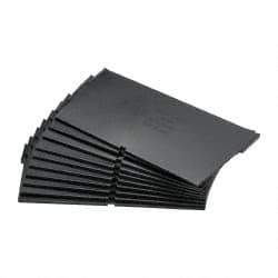 Quantum Storage - 6.6" Wide x 4" High, Black Bin Divider - Use with Quantum Storage Systems - Shelf Bin QSB102, 104, 106 - Apex Tool & Supply