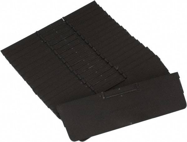 Quantum Storage - 11.1" Wide x 4" High, Black Bin Divider - Use with Quantum Storage Systems - QSB109, 110, 116 - Apex Tool & Supply