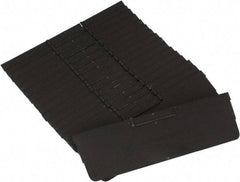 Quantum Storage - 11.1" Wide x 4" High, Black Bin Divider - Use with Quantum Storage Systems - QSB109, 110, 116 - Apex Tool & Supply