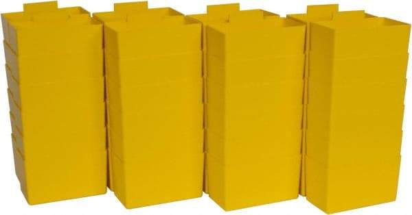 Quantum Storage - 2.8" Wide x 3" High, Yellow Bin Cup - Use with Quantum Storage Systems - Shelf Bin - Apex Tool & Supply
