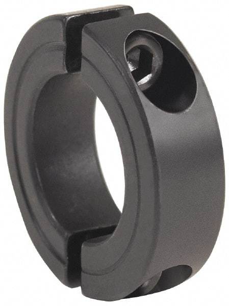 Climax Metal Products - 3-1/8" Bore, Steel, Two Piece Clamping Shaft Collar - 4-1/2" Outside Diam, 7/8" Wide - Apex Tool & Supply