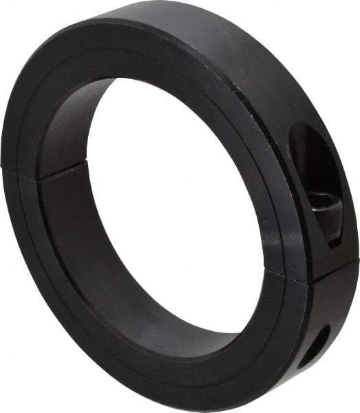 Climax Metal Products - 3-3/8" Bore, Steel, Two Piece Clamping Shaft Collar - 4-3/4" Outside Diam, 7/8" Wide - Apex Tool & Supply