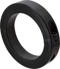 Climax Metal Products - 3-3/8" Bore, Steel, Two Piece Clamping Shaft Collar - 4-3/4" Outside Diam, 7/8" Wide - Apex Tool & Supply