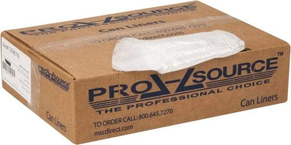 PRO-SOURCE - 0.2 mil Thick, Household/Office Trash Bags - 24" Wide x 31" High, Clear - Apex Tool & Supply