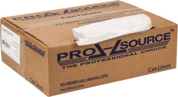 PRO-SOURCE - 0.31 mil Thick, Household/Office Trash Bags - 30" Wide x 36" High, Clear - Apex Tool & Supply