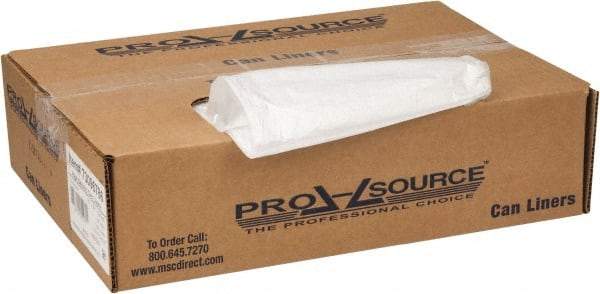 PRO-SOURCE - 0.35 mil Thick, Household/Office Trash Bags - 33" Wide x 39" High, Clear - Apex Tool & Supply