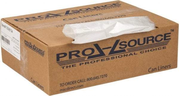 PRO-SOURCE - 0.47 mil Thick, Household/Office Trash Bags - 38" Wide x 58" High, Clear - Apex Tool & Supply