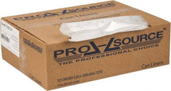 PRO-SOURCE - 0.47 mil Thick, Household/Office Trash Bags - 38" Wide x 58" High, Clear - Apex Tool & Supply