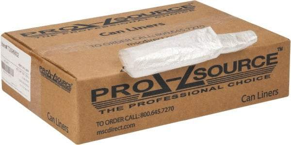 PRO-SOURCE - 0.39 mil Thick, Household/Office Trash Bags - 40" Wide x 46" High, Clear - Apex Tool & Supply