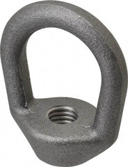 Gibraltar - 2,240 Lb Capacity, 1/2-13 Thread, Self Colored, Carbon Steel Regular Duty Lifting Eye Nut - Grade C-1030, 2-1/2" High, 1-1/4" Inside & 2" Outside Eye Diam, 2" Bell/Base Width - Apex Tool & Supply