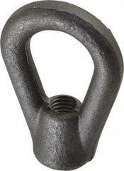 Gibraltar - 3,600 Lb Capacity, 1/2-13 Thread, Self Colored, Carbon Steel Heavy Duty Lifting Eye Nut - Grade C-1030, 3" High, 1-1/8" Inside & 2" Outside Eye Diam, 2" Bell/Base Width - Apex Tool & Supply