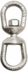 Gibraltar - 5, 200 Lbs. Load Limit, 7-7/8 Inches Long x 5/8 Inch Diameter Oval Eye Swivel - 1-3/4 Inch Inside Width, 3 Inch Outside Width, 3/4 Inch Pin Diameter, 6-5/8 Inch Reach, 2-3/8 Inch Lower Eye Inside Height, 1-1/2 Inch Upper Eye Inside Height - Apex Tool & Supply