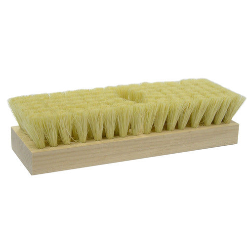 8-1/4″ Acid Scrub Brush, White Tampico Fill, One Tapered Handle Hole - Apex Tool & Supply