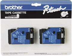 Brother - 1/2" Wide x 312" Long, White Label Tape - For Label Maker - Apex Tool & Supply