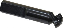 Cutting Tool Technologies - 45° Lead Angle, 5/8" Max Cut Diam, 0.34" Min Cut Diam, 0.15" Max Depth of Cut, Indexable Chamfer and Angle End Mill - 1 Insert, SDEB 21.51 Insert Style, 2-1/2" Overall Length, Straight Shank - Apex Tool & Supply