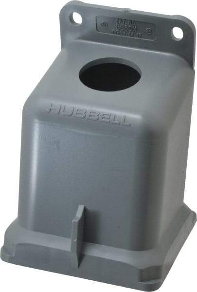Hubbell Wiring Device-Kellems - 60, 63 Amp, 1-1/4 Inch Hub Size, Plastic Pin and Sleeve Angle Back Box - IP67, 15° Box Angle - Apex Tool & Supply