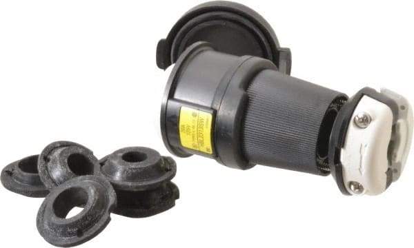 Hubbell Wiring Device-Kellems - 125 VAC, 20 Amp, L5-20R Configuration, Industrial Grade, Self Grounding Connector - 1 Phase, 2 Poles, IP66, 0.36 to 0.93 Inch Cord Diameter - Apex Tool & Supply