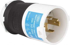 Hubbell Wiring Device-Kellems - 250 VAC, 20 Amp, L15-20P Configuration, Industrial Grade, Self Grounding Plug - 3 Phase, 3 Poles, IP20, 0.35 to 1.15 Inch Cord Diameter - Apex Tool & Supply