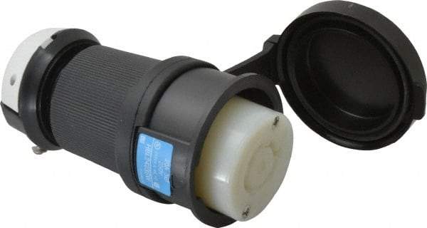 Hubbell Wiring Device-Kellems - 250 VAC, 20 Amp, L15-20R Configuration, Industrial Grade, Self Grounding Connector - 3 Phase, 3 Poles, IP66, 0.35 to 1.15 Inch Cord Diameter - Apex Tool & Supply