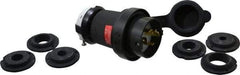 Hubbell Wiring Device-Kellems - 480 VAC, 20 Amp, L16-20P Configuration, Industrial Grade, Self Grounding Plug - 3 Phase, 3 Poles, IP66, 0.35 to 1.15 Inch Cord Diameter - Apex Tool & Supply