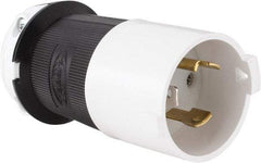 Hubbell Wiring Device-Kellems - 125 VAC, 30 Amp, L5-30P Configuration, Industrial Grade, Self Grounding Plug - 1 Phase, 2 Poles, IP20, 0.36 to 0.93 Inch Cord Diameter - Apex Tool & Supply