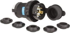 Hubbell Wiring Device-Kellems - 250 VAC, 30 Amp, L15-30P Configuration, Industrial Grade, Self Grounding Plug - 3 Phase, 3 Poles, IP66, 0.35 to 1.15 Inch Cord Diameter - Apex Tool & Supply