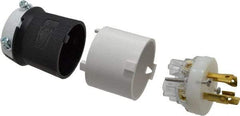 Hubbell Wiring Device-Kellems - 480 VAC, 30 Amp, L16-30P Configuration, Industrial Grade, Self Grounding Plug - 3 Phase, 3 Poles, IP20, 0.35 to 1.15 Inch Cord Diameter - Apex Tool & Supply