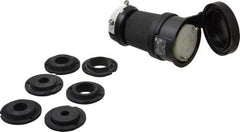 Hubbell Wiring Device-Kellems - 600 VAC, 30 Amp, L17-30R Configuration, Industrial Grade, Self Grounding Connector - 3 Phase, 3 Poles, IP66, 0.35 to 1.15 Inch Cord Diameter - Apex Tool & Supply