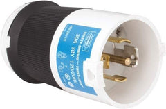 Hubbell Wiring Device-Kellems - 120/208 VAC, 30 Amp, L21-30P Configuration, Industrial Grade, Self Grounding Plug - 3 Phase, 4 Poles, IP20, 0.35 to 1.15 Inch Cord Diameter - Apex Tool & Supply