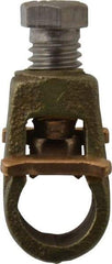 Thomas & Betts - 2 to 8 (Solid) AWG Compatible Single-Nut Rod Clamp - Copper Alloy, 1-13/16" OAL, CSA Certified & RoHS Compliant - Apex Tool & Supply