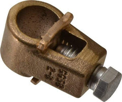 Thomas & Betts - 2 to 8 (Solid) AWG Compatible Single-Nut Rod Clamp - Copper Alloy, 2-7/32" OAL, CSA Certified & RoHS Compliant - Apex Tool & Supply