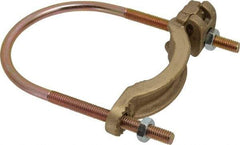 Thomas & Betts - 4 to 4/0 AWG Compatible U-bolt Rod Clamp - Bronze, CSA Certified, UL File E3060, UL Listed - Apex Tool & Supply