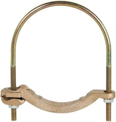 Thomas & Betts - 4 to 4/0 AWG Compatible U-bolt Rod Clamp - Bronze, CSA Certified, UL File E3060, UL Listed - Apex Tool & Supply