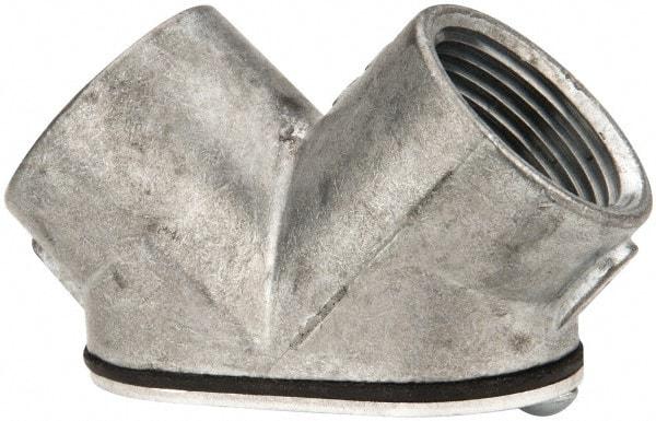 Thomas & Betts - 3/4" Trade, Die Cast Zinc Threaded Angled Rigid/Intermediate (IMC) Conduit Elbow - Noninsulated - Apex Tool & Supply
