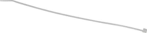 Thomas & Betts - 8" Long Natural (Color) Nylon Standard Cable Tie - 18 Lb Tensile Strength, 1.13mm Thick, 2" Max Bundle Diam - Apex Tool & Supply