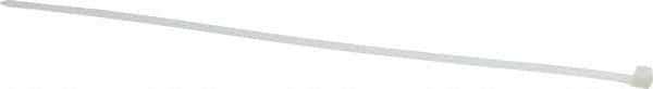 Thomas & Betts - 14.2" Long Natural (Color) Nylon Standard Cable Tie - 120 Lb Tensile Strength, 1.91mm Thick, 2-7/8" Max Bundle Diam - Apex Tool & Supply