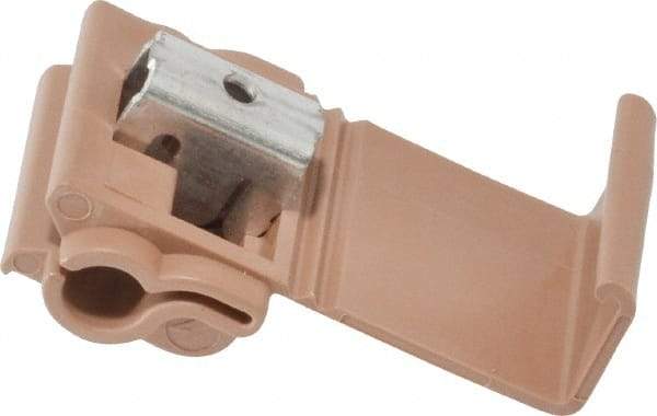 3M - 12 to 10 AWG, Brown, IDC, Run & Tap Quick Splice Connector - 2 Wires - Apex Tool & Supply