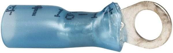 3M - 16-14 AWG Partially Insulated Crimp Connection Circular Ring Terminal - #10 Stud, 1" OAL x 0.31" Wide, Copper Contact - Apex Tool & Supply