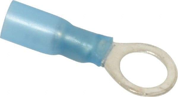 3M - 16-14 AWG Partially Insulated Crimp Connection Circular Ring Terminal - 5/16" Stud, 1.1" OAL x 0.47" Wide, Copper Contact - Apex Tool & Supply