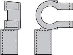 Noco - Automotive Battery 3/0 Right Elbow Terminal - Negative Polarity - Apex Tool & Supply