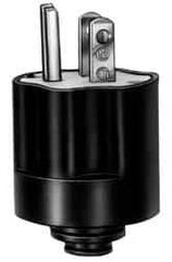 Leviton - 250 VAC, 20 Amp, 6-20R NEMA, Straight, Self Grounding, Commercial Grade Connector - 2 Pole, 3 Wire, 3 Phase, PVC, Steel, Silver - Apex Tool & Supply