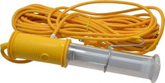 Made in USA - 13 Watt, Electric, Fluorescent Portable Handheld Work Light - 50' Cord - Apex Tool & Supply