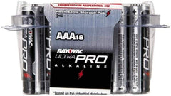 Rayovac - Size AAA, Alkaline, 18 Pack, Standard Battery - 1.5 Volts, Button Tab Terminal - Apex Tool & Supply