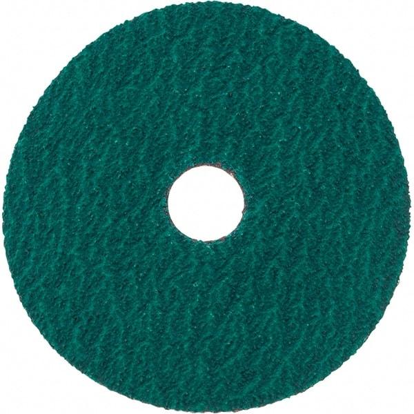 Standard Abrasives - 5" Diam 7/8" Hole 36 Grit Fiber Disc - Very Coarse Grade, Zirconia Alumina, 18,000 Max RPM, Series Z - Apex Tool & Supply