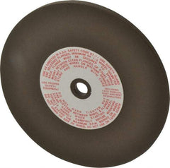 Made in USA - 6" Diam x 1/2" Hole x 1/4" Thick, 80 Grit Surface Grinding Wheel - Aluminum Oxide/Silicon Carbide Blend, Medium Grade, 3,600 Max RPM - Apex Tool & Supply